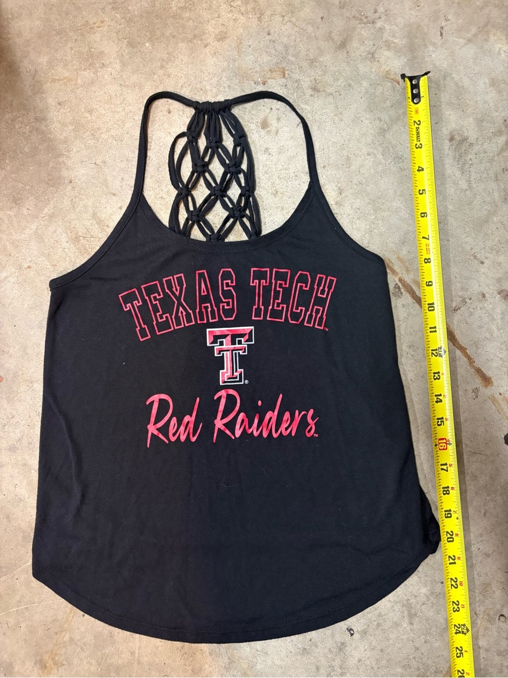Texas Tech Red Raiders Tank with Macramé Back